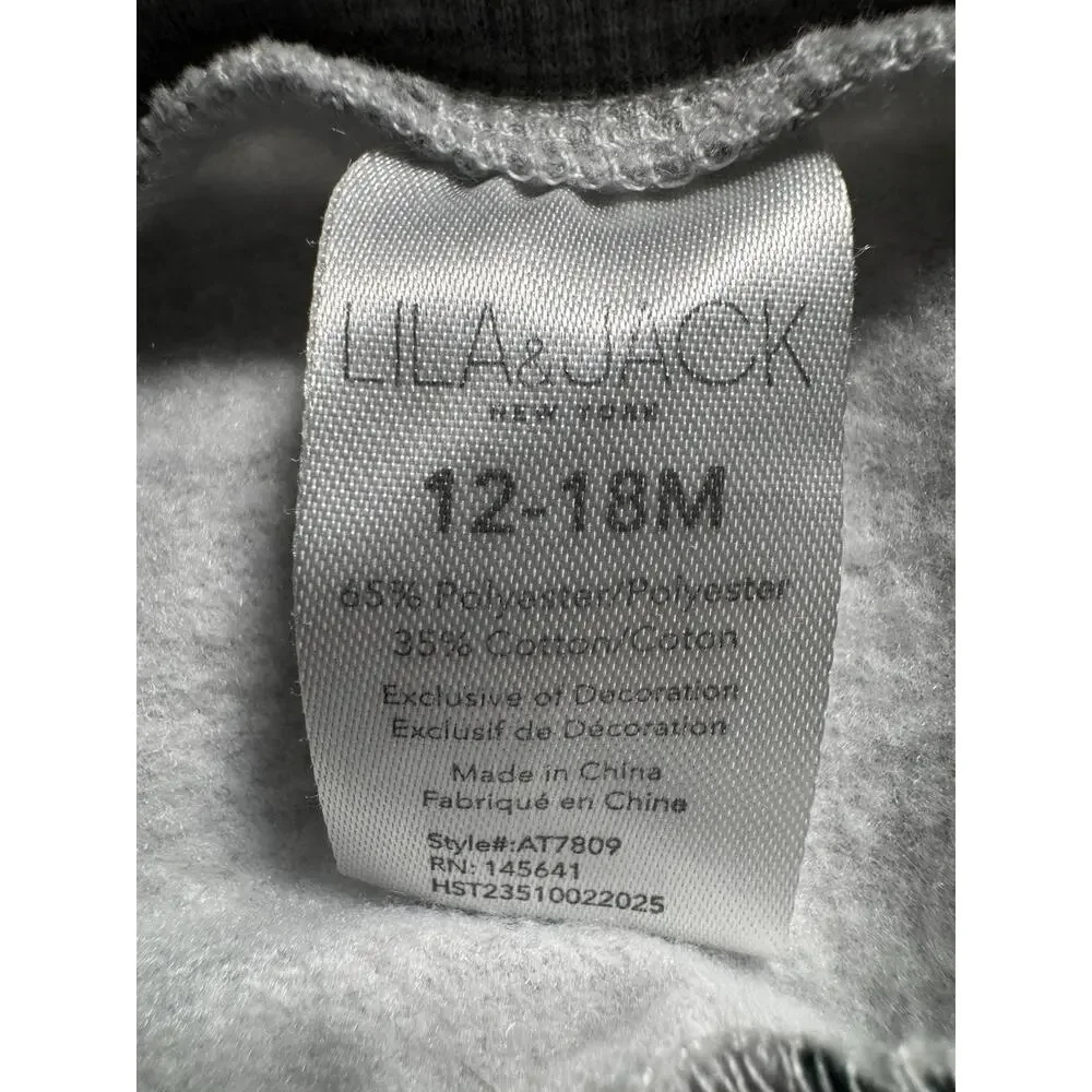 Lila & Jack Baby 12-18M Shamrock Clover Sweatshirt Jogger Pants Set